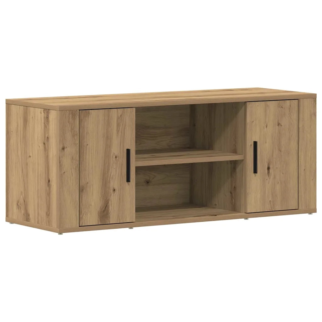 Mobile TV-Credenza per TV-Console TV rovere artigianale 100 x 35 x 40 cm Legno multistrato 753816