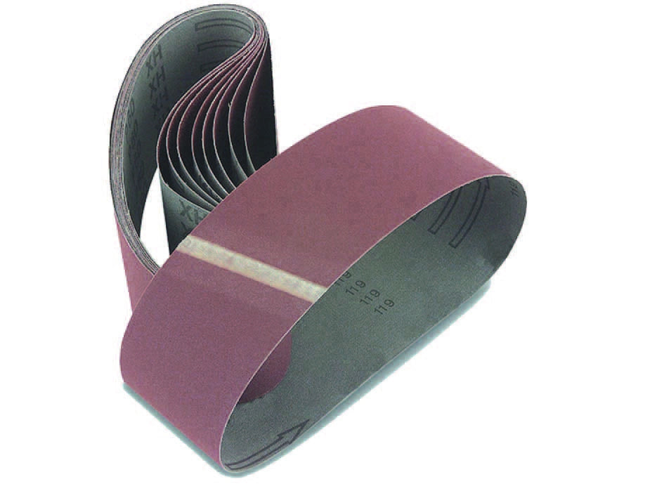 NASTRI CARTA ABRASIVA PER LEVIGATRICI A NASTRO- - mm.75x533 grana 120 blister da pz.3 - 1 blister IMPERIAL