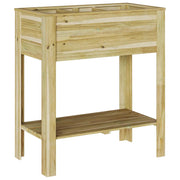 Fioriere | Cassetta per fiori | Vaso Alto Marrone 85,5 x 46,5 x 96 cm Legno di pino impregnato