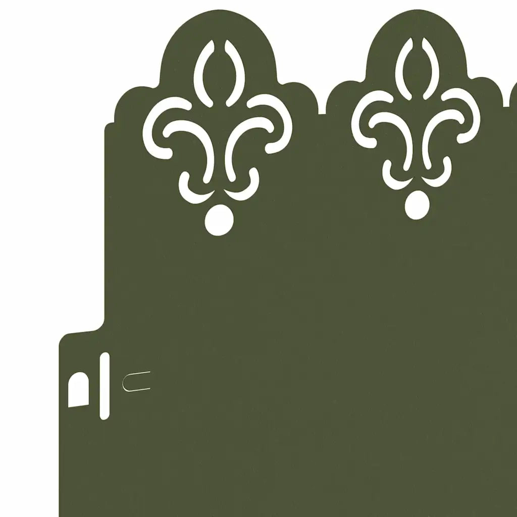 Bordure per prato 30 pz Verde oliva 103 x 0,05 x 22 cm Acciaio CFW8831422