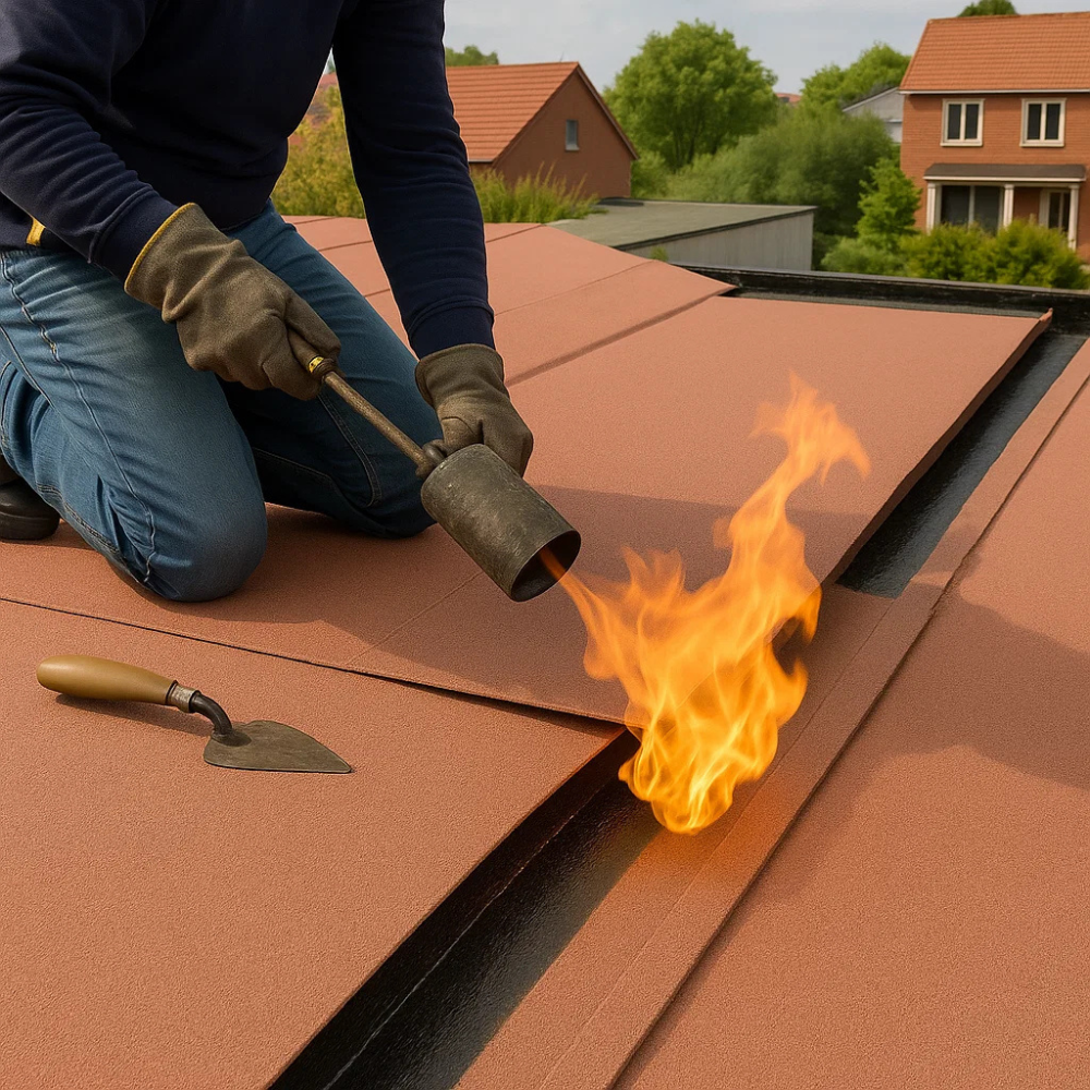 Guaina ardesiata rossa casasciutta impermeabilizzazione terrazze 5 rotoli 1x10 m