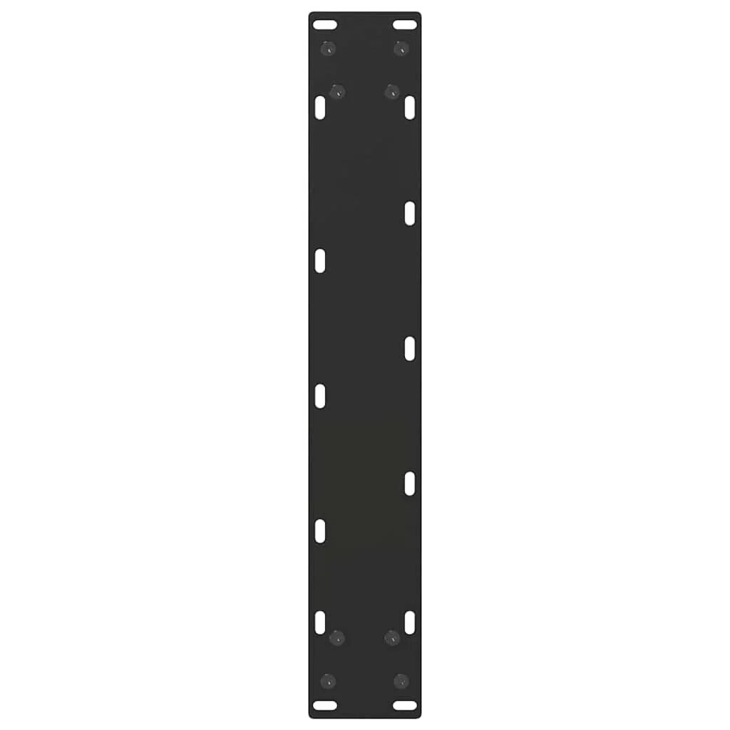 Set di 2 gambe regolabili per tavolo da bar a forma di U 50 x 110 cm design moderno acciaio nero 02_0057484