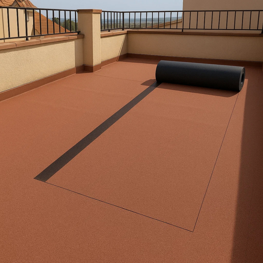 Guaina ardesiata rossa casasciutta impermeabilizzazione terrazze 6 rotoli 1x10 m