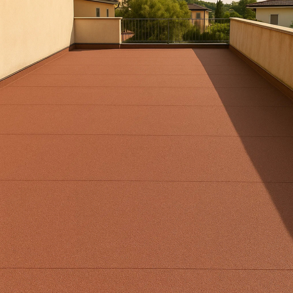 Guaina ardesiata rossa casasciutta impermeabilizzazione terrazze 10 rotoli 1x10 m