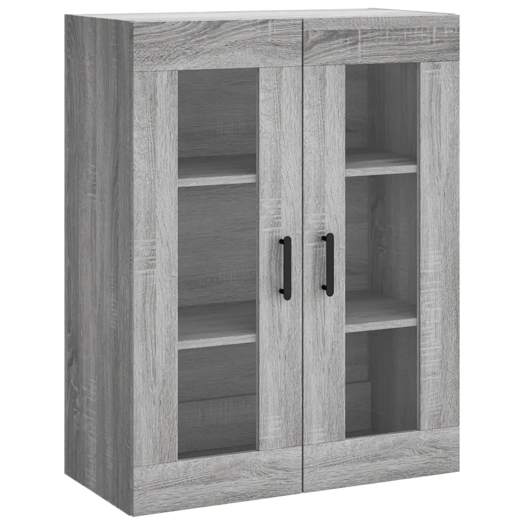 Credenza Grigio Sonoma 69,5x34x180 cm in Legno Multistrato 3198351