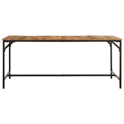vidaXL Tavolo da Pranzo 180x90x75 cm in Legno Massello di Mango Grezzo