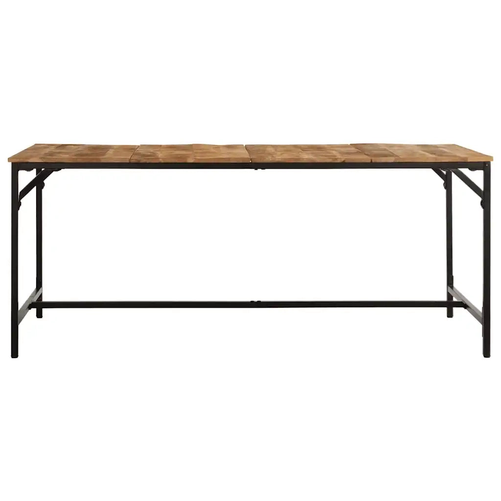 vidaXL Tavolo da Pranzo 180x90x75 cm in Legno Massello di Mango Grezzo