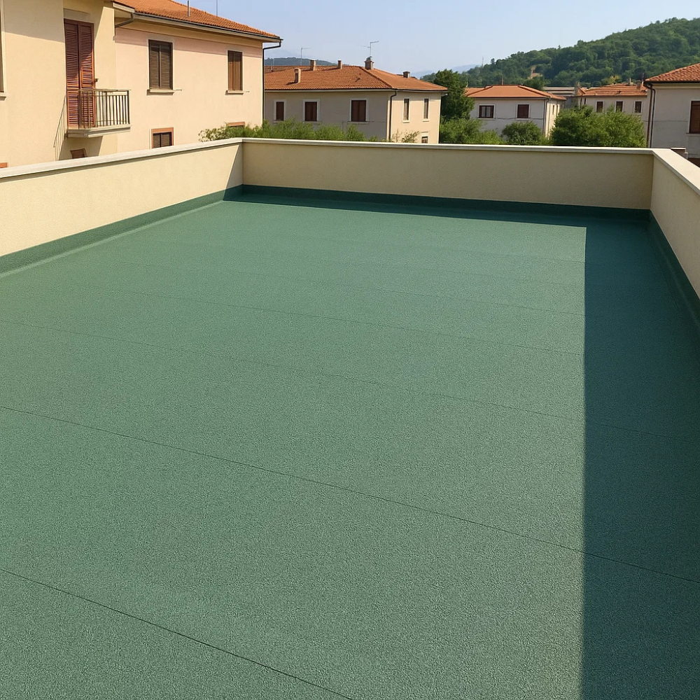 Guaina ardesiata verde casasciutta impermeabilizzazione terrazze 6 rotoli 1x10 m