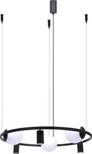 Lampadario Orbit nero/bianco 6 luci E27/GU10 Zuma Line 5006