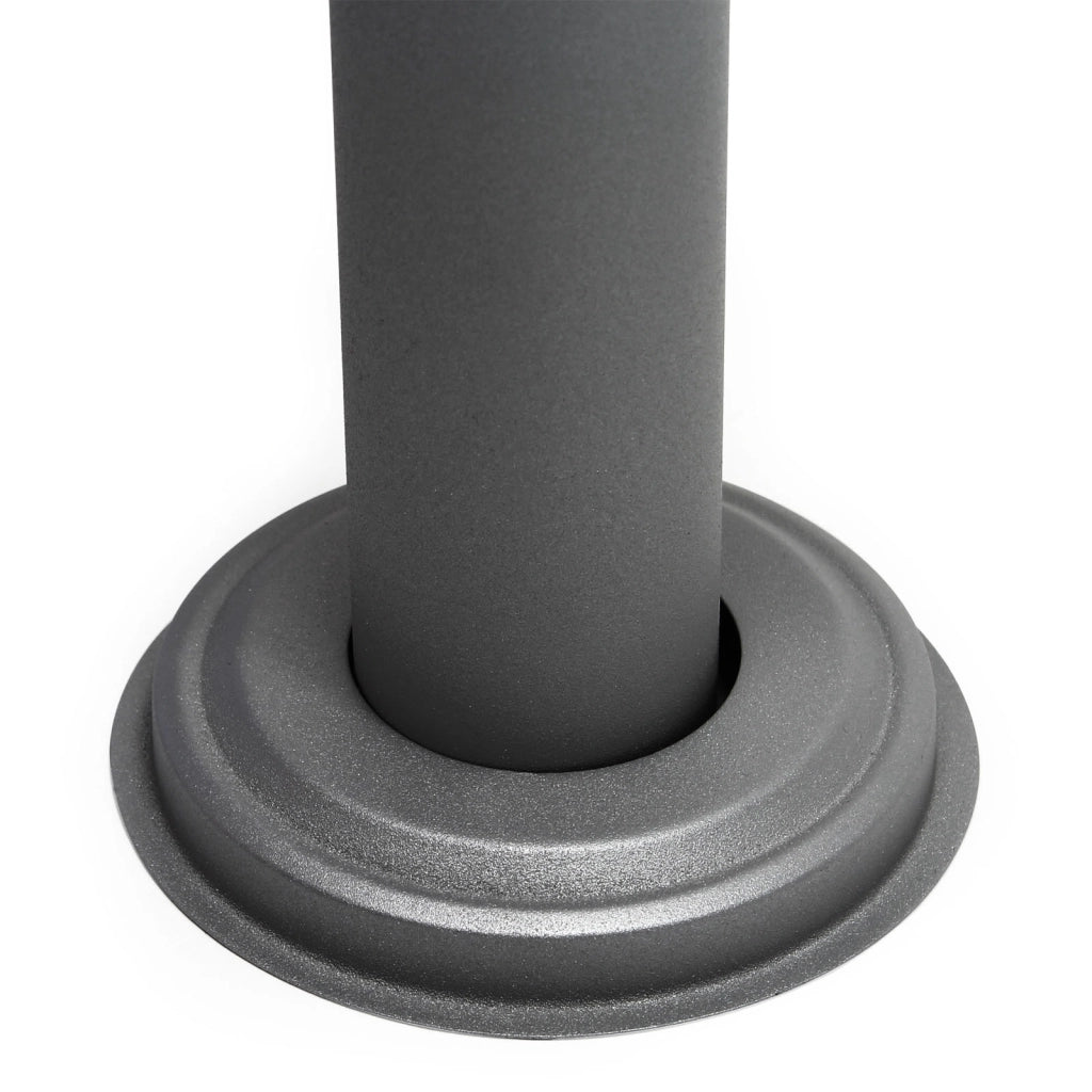 Telaio di supporto per 4 cassette postali singole, verniciato a polvere antracite, per condomini
