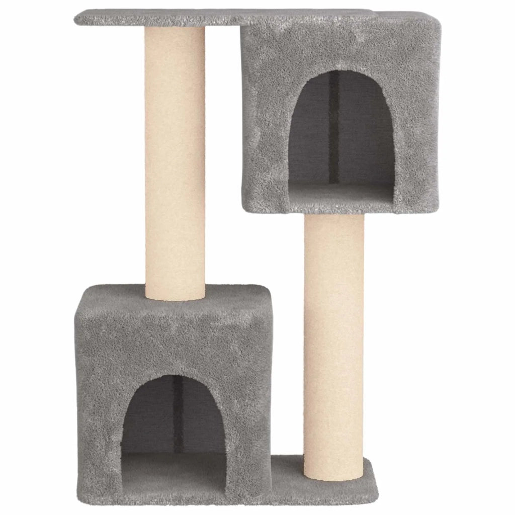 Albero per gatti con pali per graffiare in sisal Grigio Chiaro 42033058