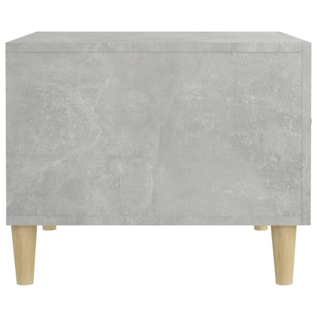 Tavolino Salotto Grigio Cemento 50x50x40 cm Legno Multistrato 812716
