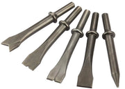 Set di martelli pneumatici 5 pezzi - Materiale Omium-molybdeno - Diametro della testa 10 mm - Lunghezza 125 mm - Peso 474 g - Set di martelli
