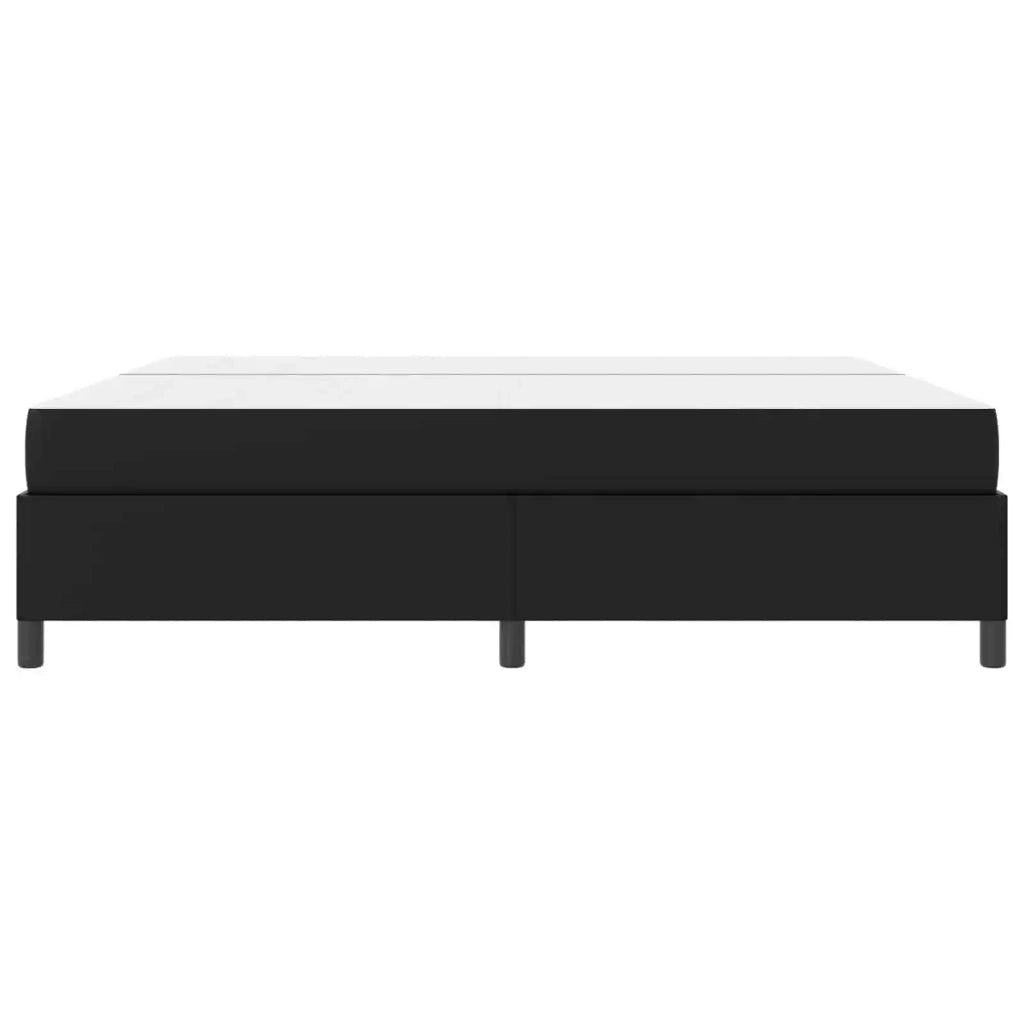 Struttura del letto con materasso Nero 200 x 200 cm Tessuto