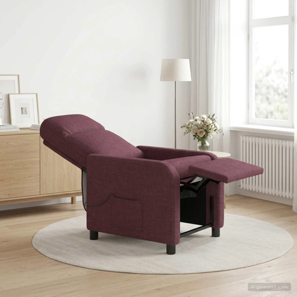 Divano Sedia-Poltrona Massaggiante Viola Tessuto 226632