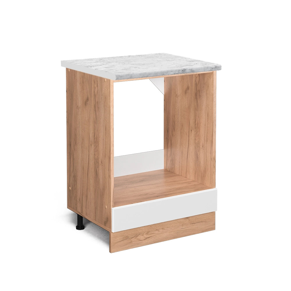 Vicco Mobile per forno da incasso Bianco lucido 60 cm PL Marmo