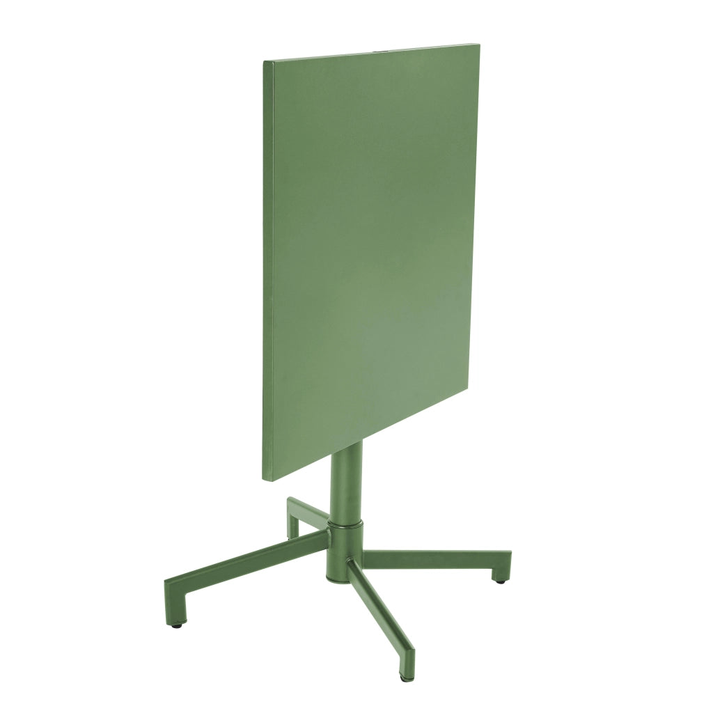 Oviala - Tavolo da giardino bistrot quadrato con piano pieghevole verde cactus