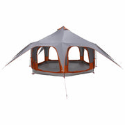 Tenda Familiare Grigio e arancione 5 persone