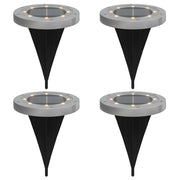 Luci Solari da Terra con Picchetti da Esterno 4 pz Bianco Caldo CFW5498392