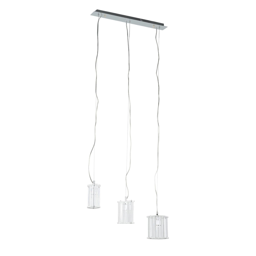 Lampadario Italux Crystal classico cromato 3xG9 MD61109-3A