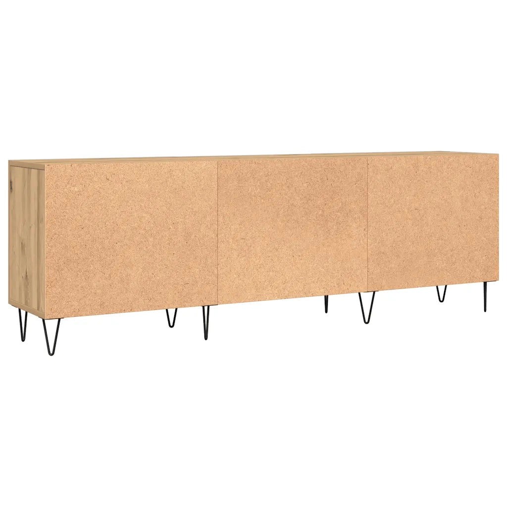 Mobile Porta TV Rovere Artigianale 150x30x50cm in Truciolato 857327