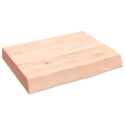 Piano Bagno 40x30x(2-6) cm in Legno Massello Non Trattato CFW5744767