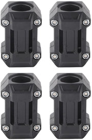 Bumperblocco di Protezione - 2 Paia di Protezione per Motocicletta - Adatto per 22/25/28 mm - Nylon di Alta Qualità - Antivibrazionale - Nero