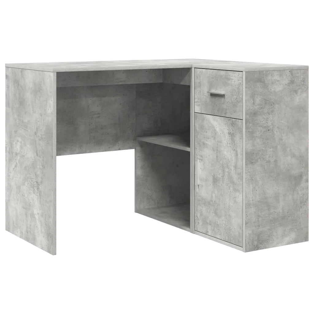 Scrivania ad angolo Grigio cemento 102 x 88 x 75 cm 3337276