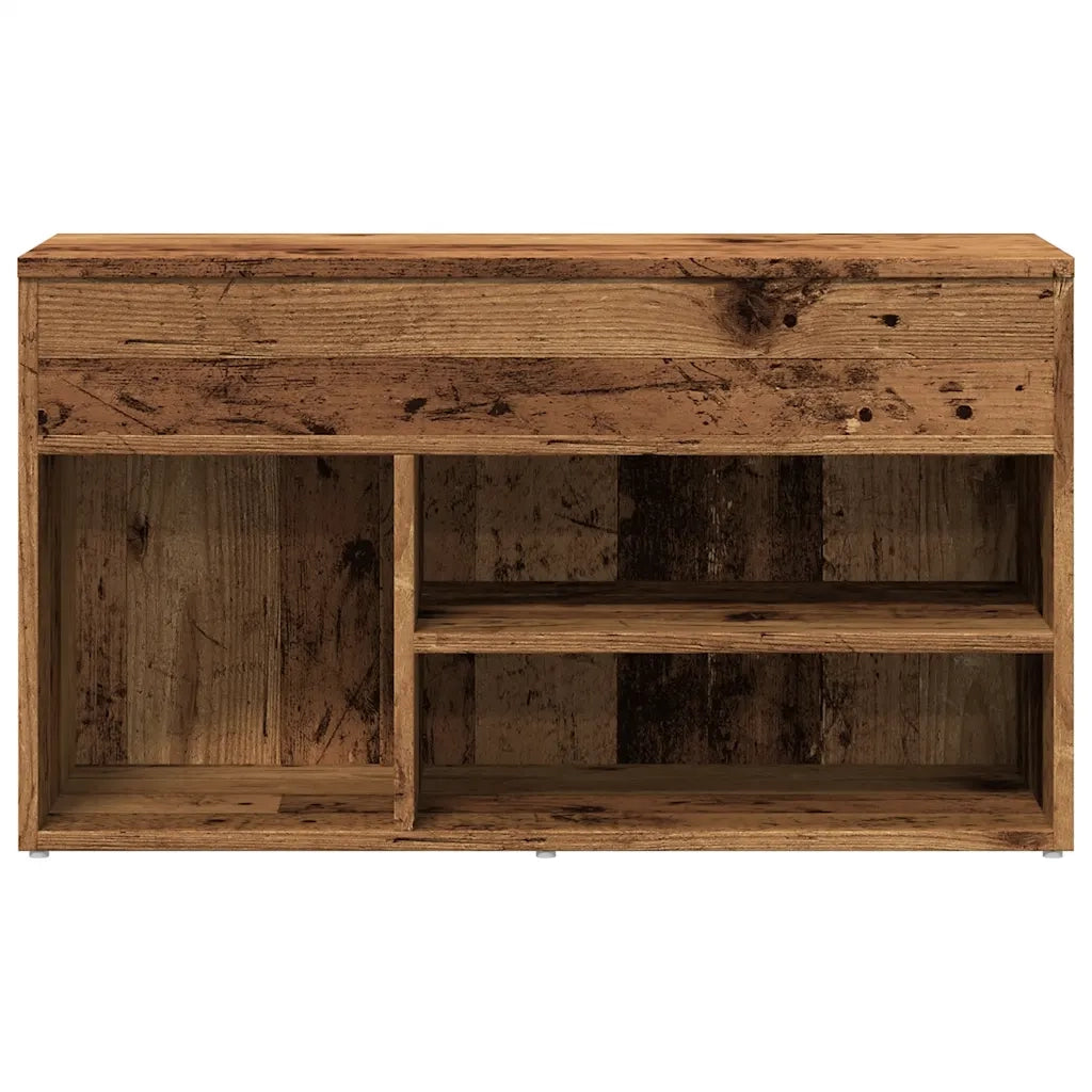 Scarpiera | Mobile per scarpe Legno Antico 80x30x45 cm in Legno Multistrato