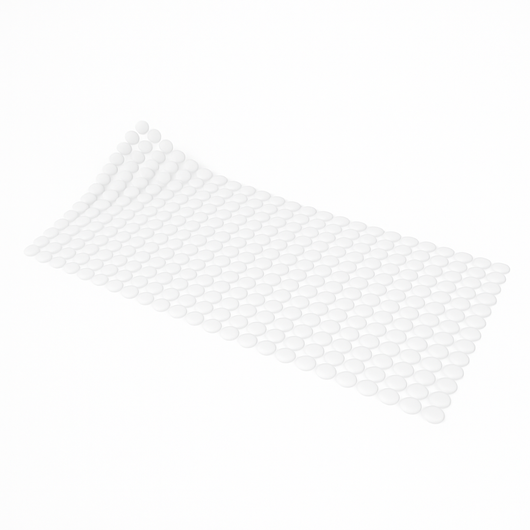 TAPPETO ANTISCIVOLO PER VASCA MOD. RONDO'  CM 72X36- Bianco- DH- pezzi 1