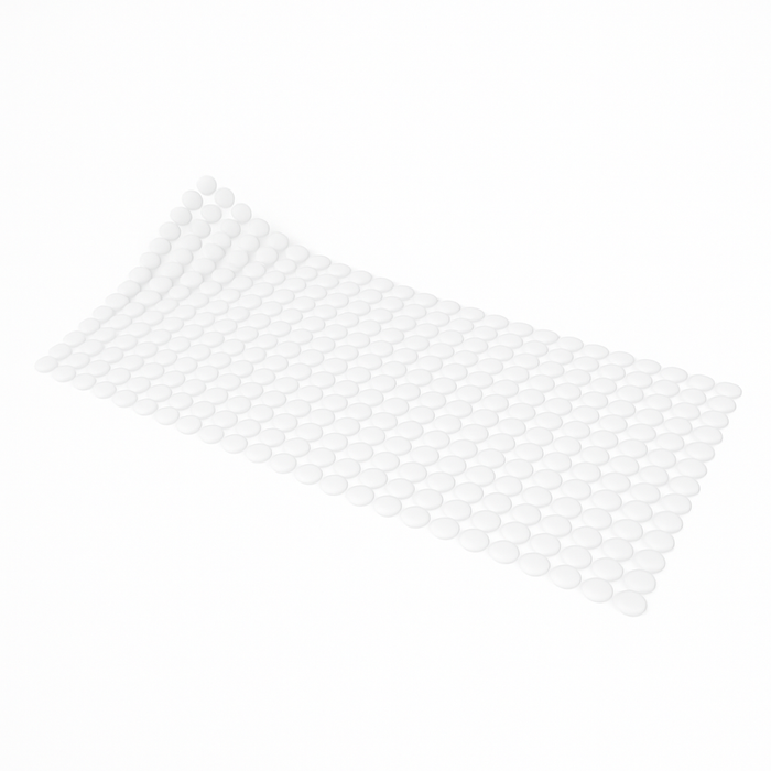 TAPPETO ANTISCIVOLO PER VASCA MOD. RONDO'  CM 72X36- Bianco- DH- pezzi 1