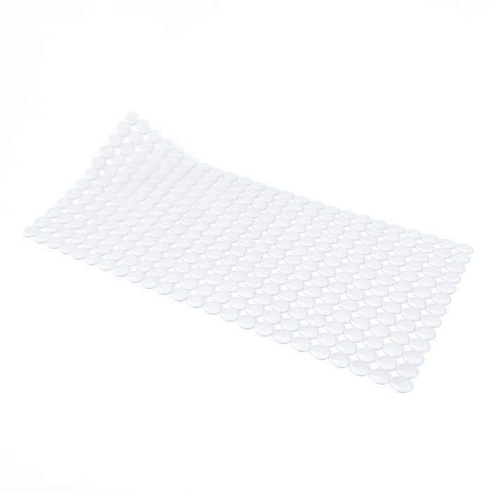 TAPPETO ANTISCIVOLO PER VASCA MOD. RONDO'  CM 72X36- Cristallo- DH- pezzi 1