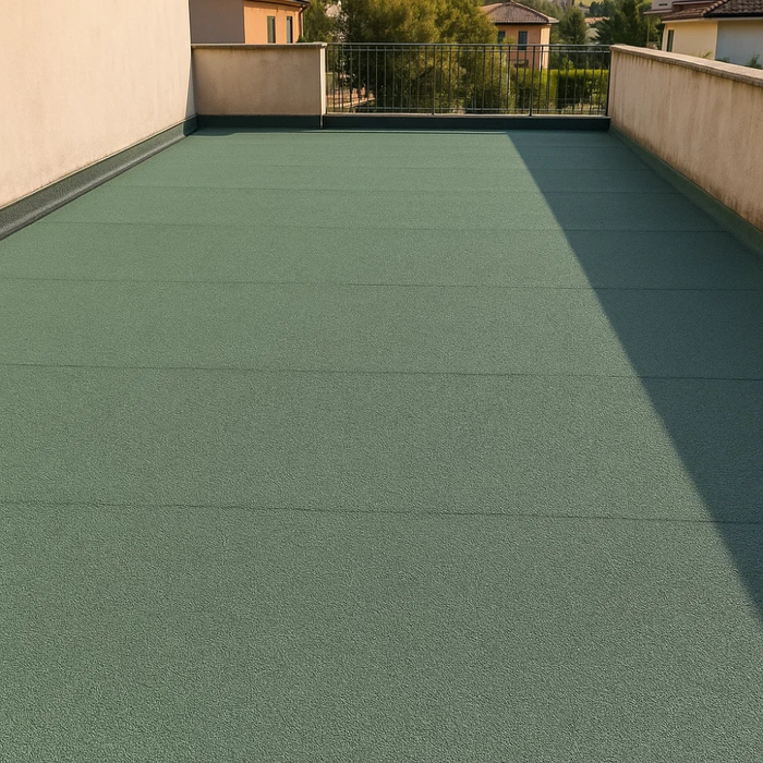 Guaina ardesiata verde casasciutta impermeabilizzazione terrazze 10 rotoli 1x10 m