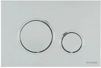 PLACCA DOPPIO SCARICO VELA- Cromo Lucido SCHWAB