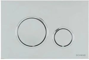 PLACCA DOPPIO SCARICO VELA- Cromo Lucido SCHWAB