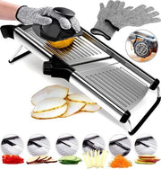 Mandolina Slicer con 6 Modi di Regolazione per Verdure, Carne e Formaggio