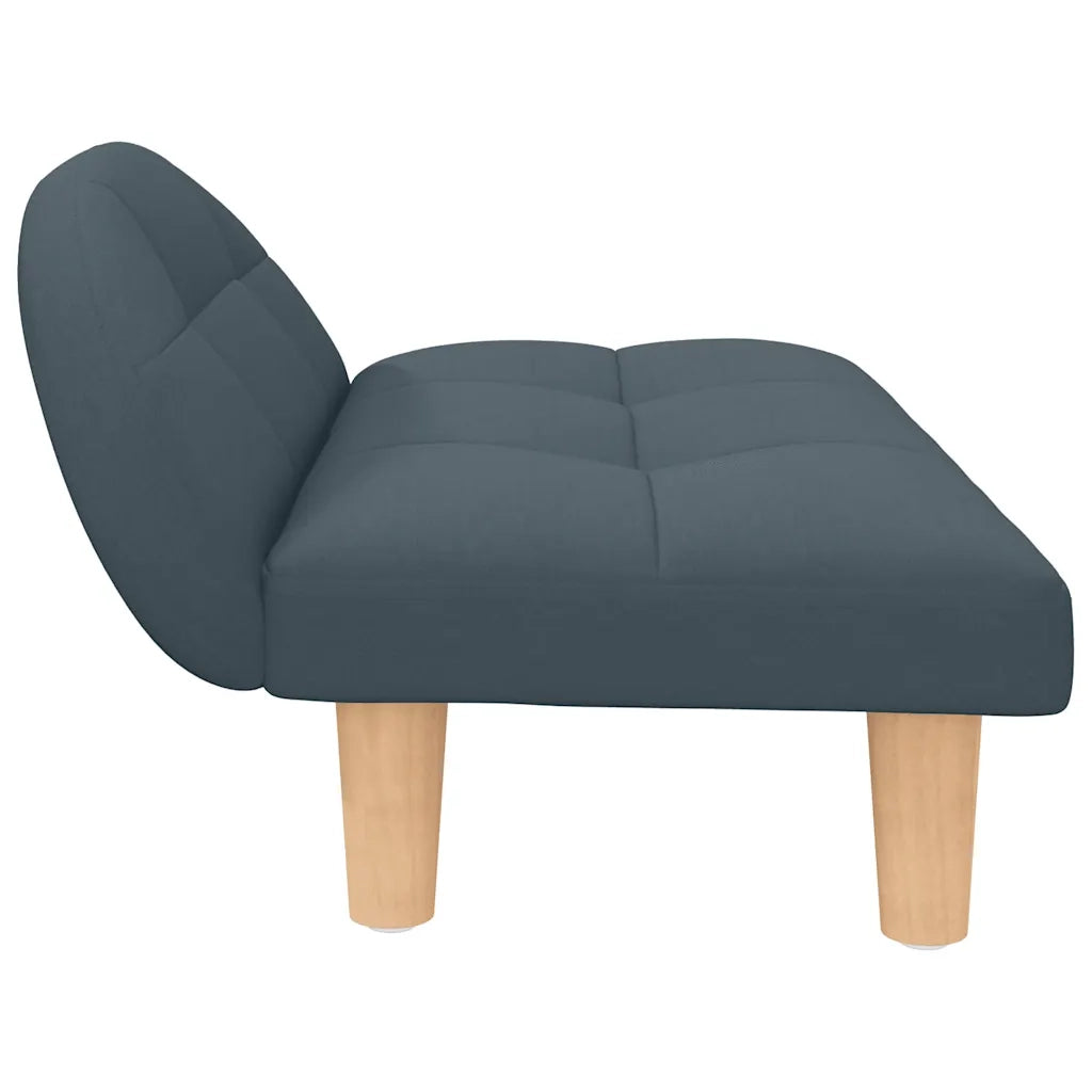 Lettino per Cani Grigio Scuro 70x52x30 cm in Tessuto