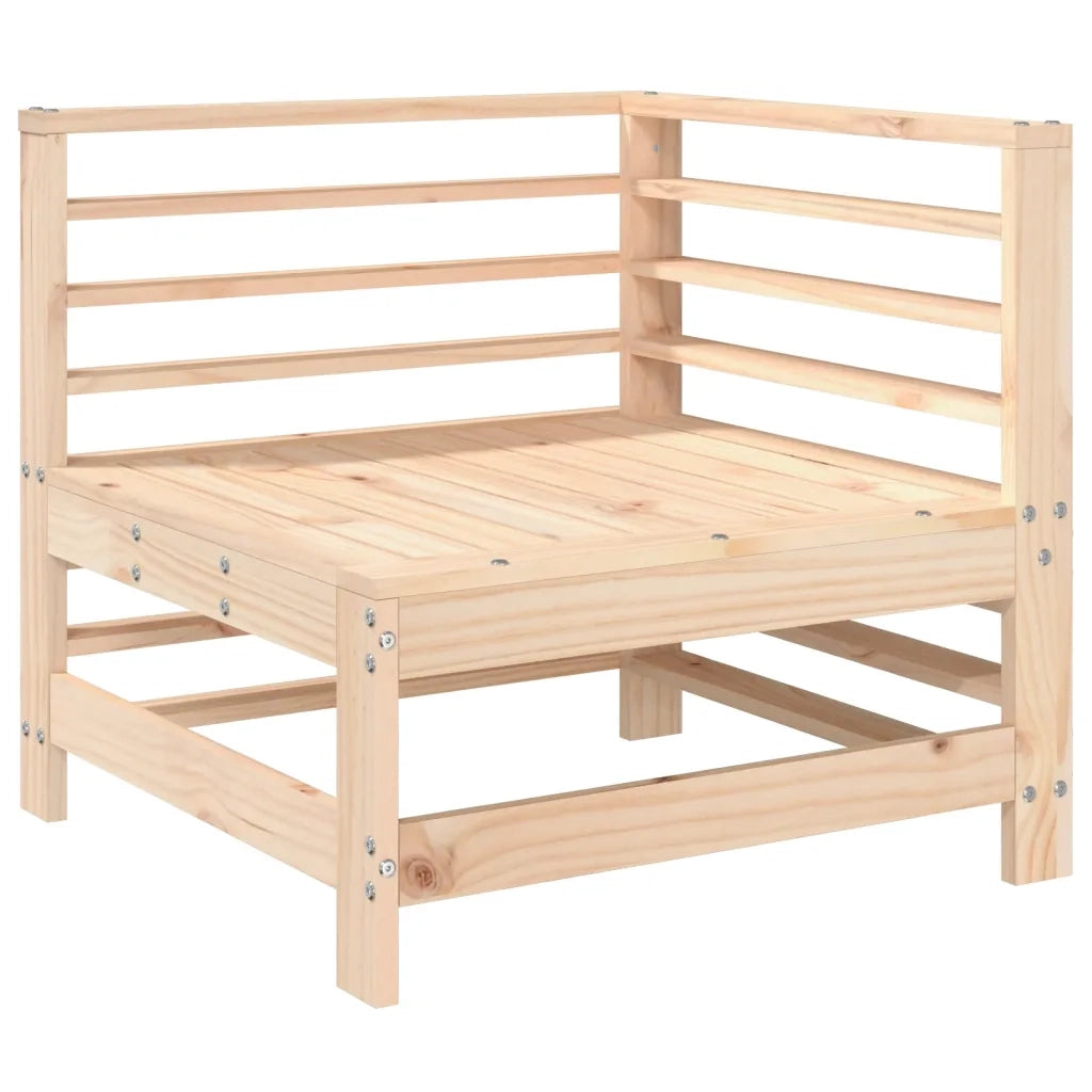 Divani Angolari da Giardino 2 pz in Legno Massello di Pino 825632