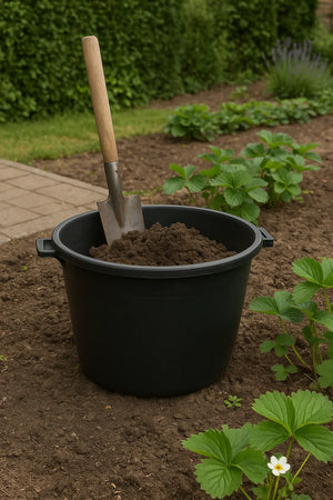 CASSA PER MACERIE TONDA Secchio nero rinforzato plastica 45 lt