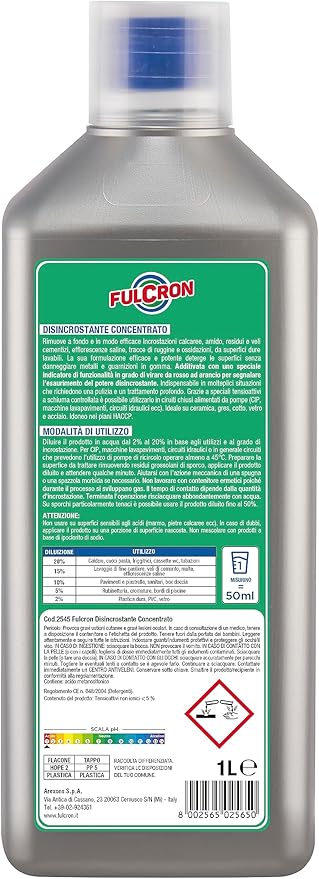 AREXONS FULCRON DISINCROSTANTE CONCENTR 1 L- 1,0 pz
