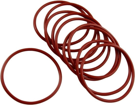 O-ring in silicone 60 mm OD 54 mm ID 3 mm spessore Rosso - Pacchetto da 10