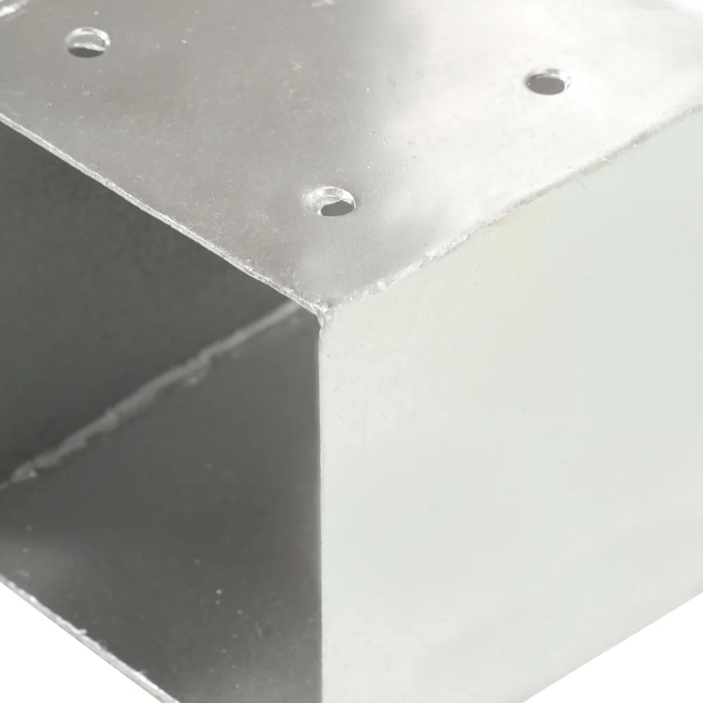 Connettori per Pali a Forma di T 4 pz Metallo Zincato 91x91 mm 145472