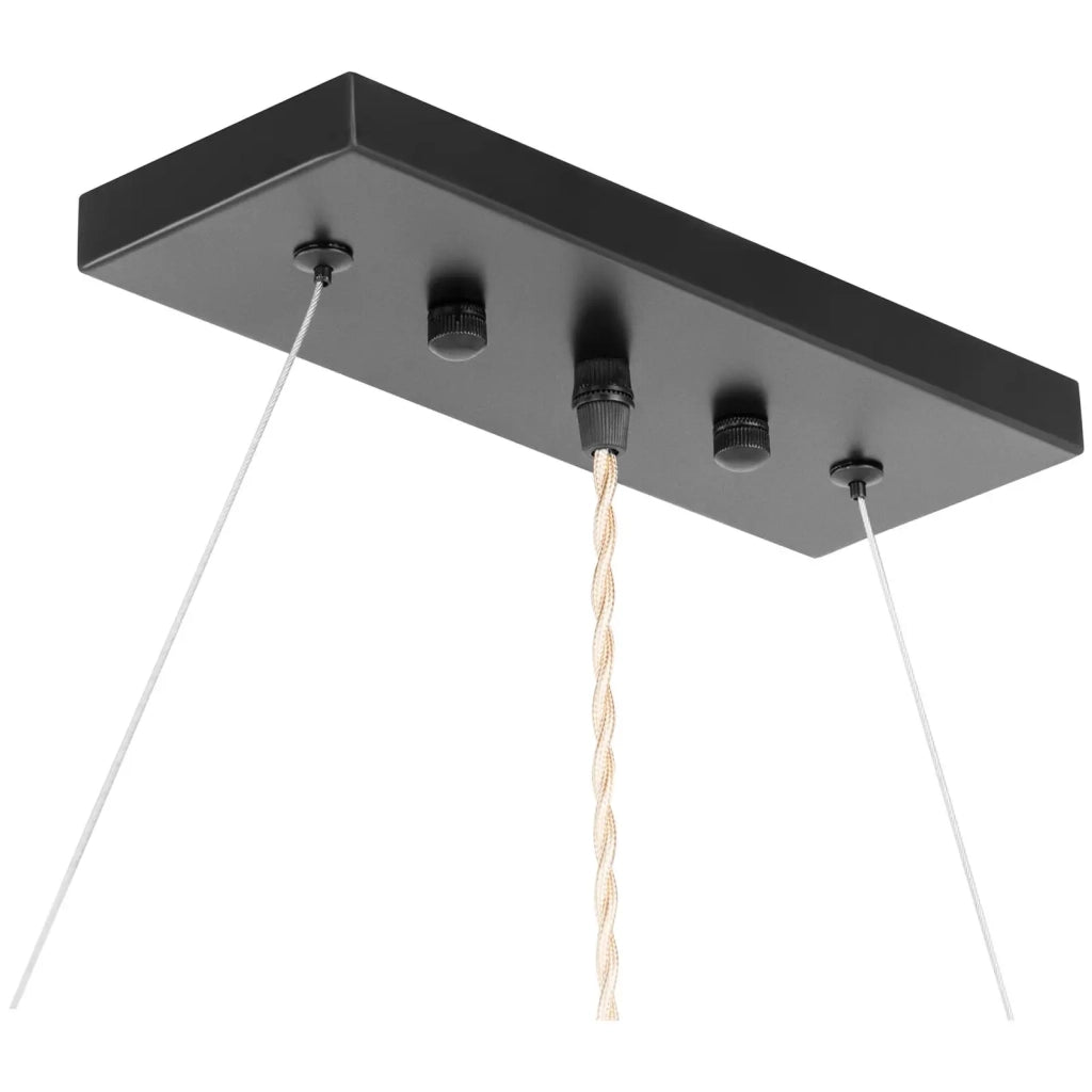 Plafoniera con 6 lampadine cilindro in legno PP legno ferro beige nero legno 14_0009530