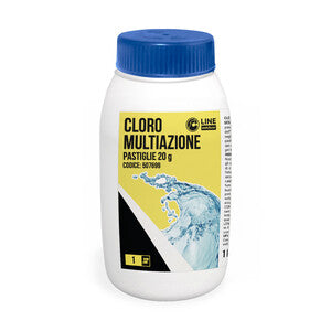 C CLORO PISCINA MULTIAZIONE PASTIGLIE 20 G CF 1 KG- 1,0 pz