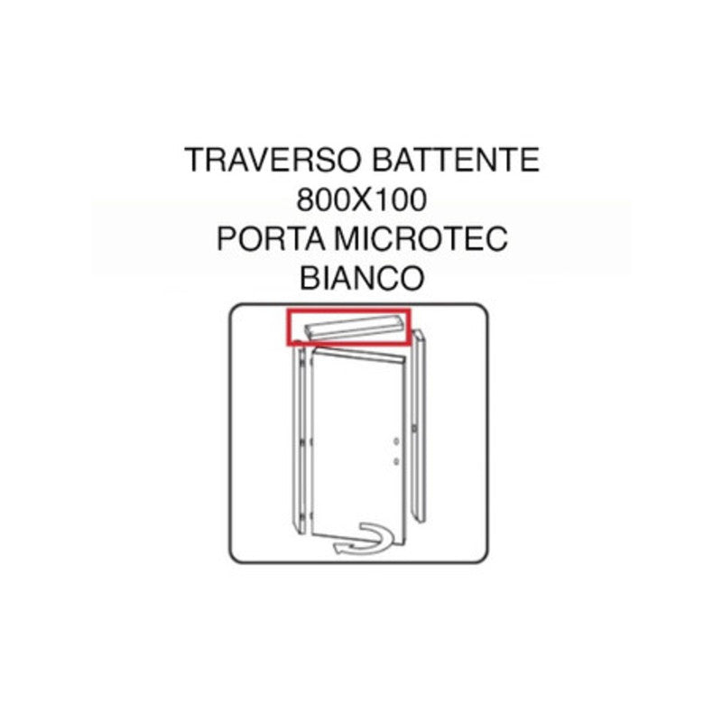 R TRAVERSO BATTENTE PORTA MICROTEC BIANCO 210X80- 1,0 pz