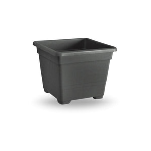 VASO QUADRATO CM.27 ANTRACITE- 1,0 pz