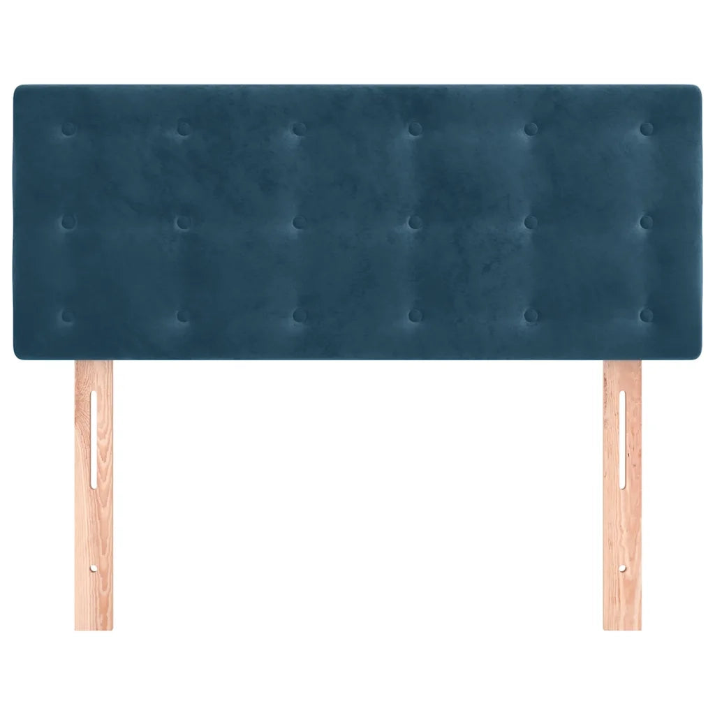 Testiera | Testata Blu Scuro 100x5x78/88 cm in Velluto