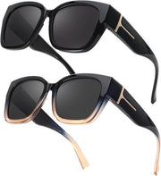 Ombrellone per sole polarizzato per donne - Protezione UV400 & Montatura quadrata trendy