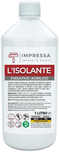 ISOLANTE FISSATIVO ACRILICO ANTIMUFFA 1L- 8,0 pz