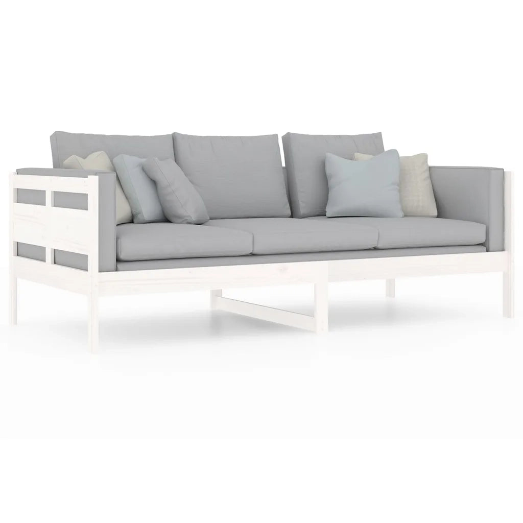 Dormeuse Bianca in Legno Massello di Pino 90x200 cm 820298
